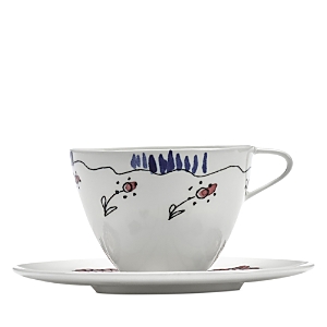 Serax Marni Anemone Milk Small Coffee Cup & Saucer In Multi