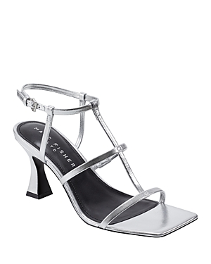 . Women's Dennie Square Toe Strappy Mid Heel Sandals