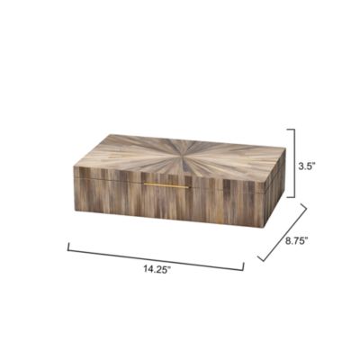 Palm Marquetry Decorative Box