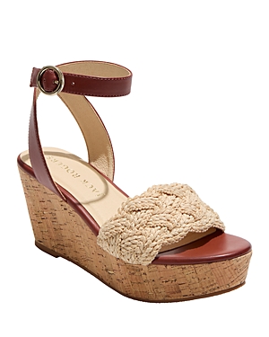 Shop Jack Rogers Women's Dumont Woven Rope Wedge Sandals In Cream/luggage
