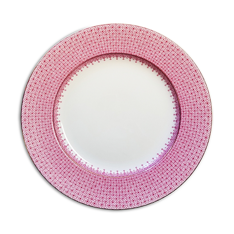Mottahedeh Pink Lace Bread And Butter Plate In Pink