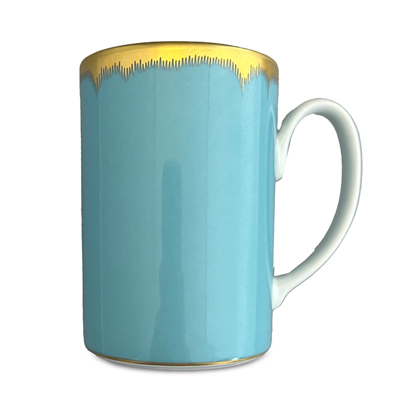 Mottahedeh Chelsea Feather Mug In Turquoise