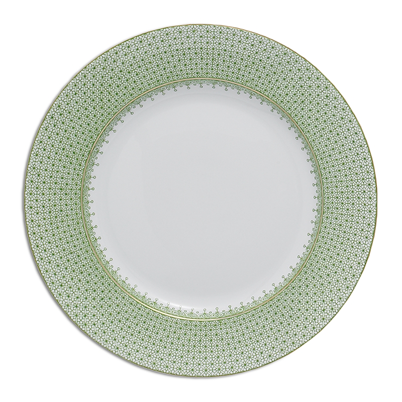 Mottahedeh Apple Lace Dessert Plate In Lightpaste