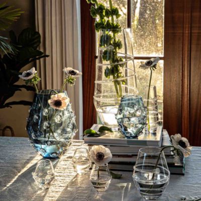 Mini Bohemian Glass Vases, Set of 3