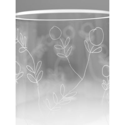 White Wine Glass Mirtillo Tea Midnight Flowers by Marni