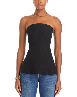 Barbara Smocked Strapless Top