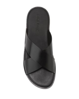 Men's Nantucket Cross Strap Slip On Slide Sandals 