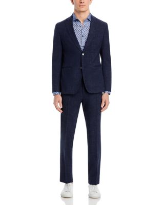 BOSS - H-Huge Wool & Linen Melange Solid Slim Fit Suit