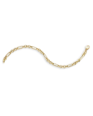 Alberto Amati 14k Yellow Gold Rolling Rolo Link Chain Bracelet In Gold