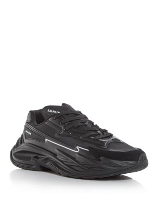スニーカー Balmain Run-Row Sneaker Balmain Run-Row low-top Leather Sneakers | Blue | FARFETCH