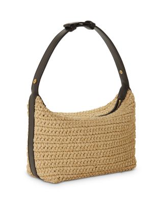 Mini Wallace Raffia Shoulder Bag