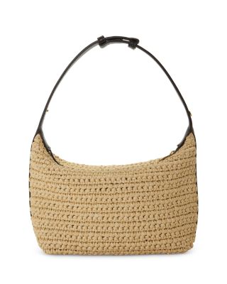 Mini Wallace Raffia Shoulder Bag