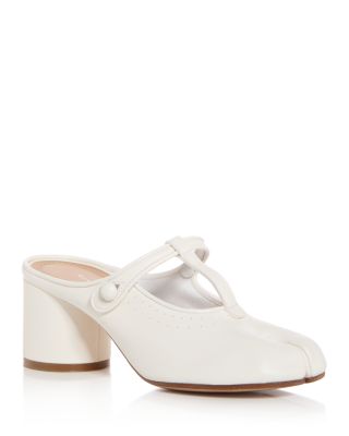 Maison Margiela Women's Tabi Block Heel T Strap Mary Jane