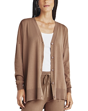 Splendid Veronica Button-front Tunic Cardigan In Macchiato