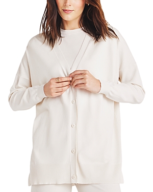 Shop Splendid Veronica Tunic Cardigan In Moonstone