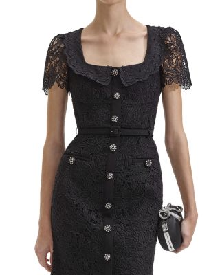 オールインワン・サロペット Self-Portrait Guipure-Lace Midi Dress Self Portrait Guipure Lace Midi Dress