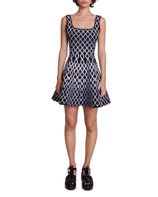 Russel Graphic Knit Skater Dress