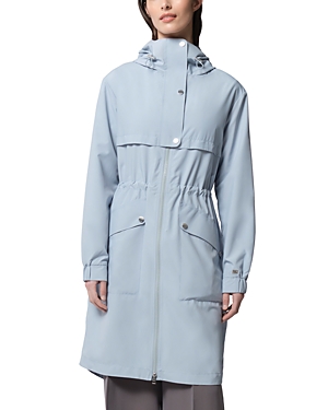 Shop Soia & Kyo Selene Hooded Rain Coat In Breeze