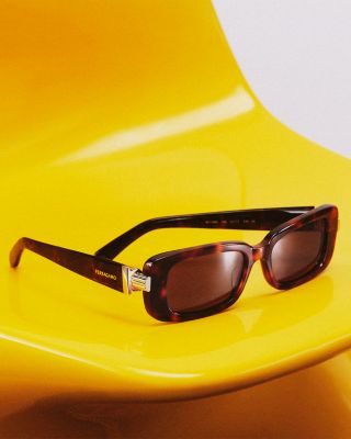 Prisma Narrow Rectangular Sunglasses, 52mm