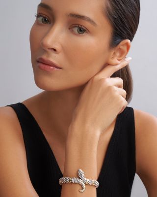 18K Yellow Gold & Sterling Silver Rare Wonders Caviar Bead Snake Bracelet