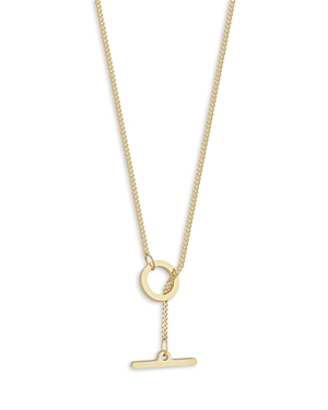 Shop Moon & Meadow 14k Yellow Gold Curb Link Toggle Necklace, 16-18