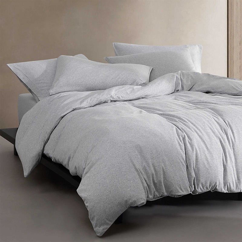 Calvin Klein Modern Collection Jersey 3 Piece Duvet Cover Set, King In Gray