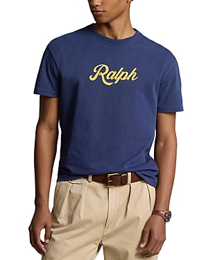 Shop Polo Ralph Lauren Classic Fit Jersey Graphic Tee In Blue