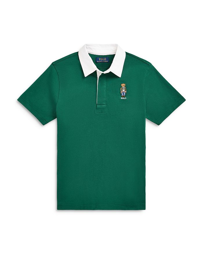 Ralph Lauren Boys Polo Player Rugby Shirt in Red