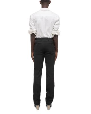 slim fit dress slacks Buy Men Sharp Black Relaxed Fit Stretchable Formal Trouser main image 0