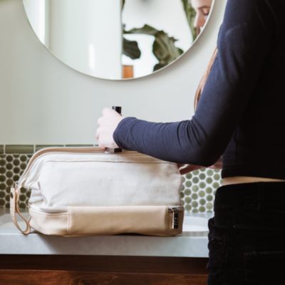 The Dopp Kit in Beige