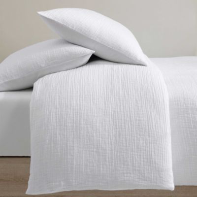 Calvin Klein Washed Texture Cotton Jacquard 3 Piece Duvet Cover Set King Bloomingdale s