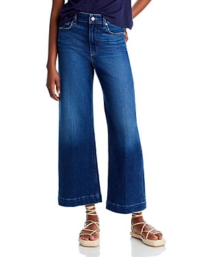 Paige Anessa High Rise Ankle Wide Leg Jeans in Foreign Film