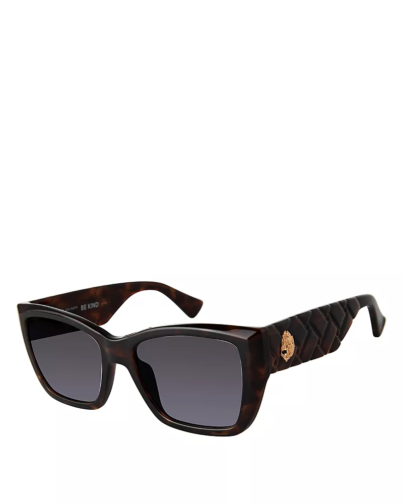 Kurt Geiger London Rectangle Sunglasses, 54mm