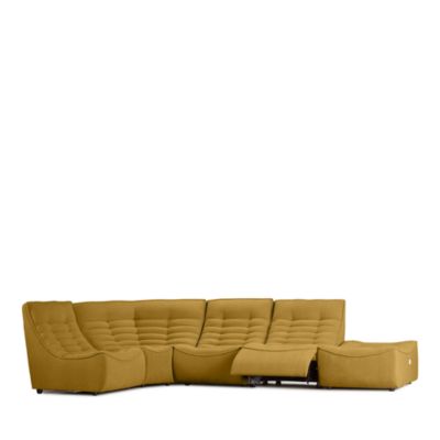 Trattino 5-Piece Power Reclining Fabric Sectional