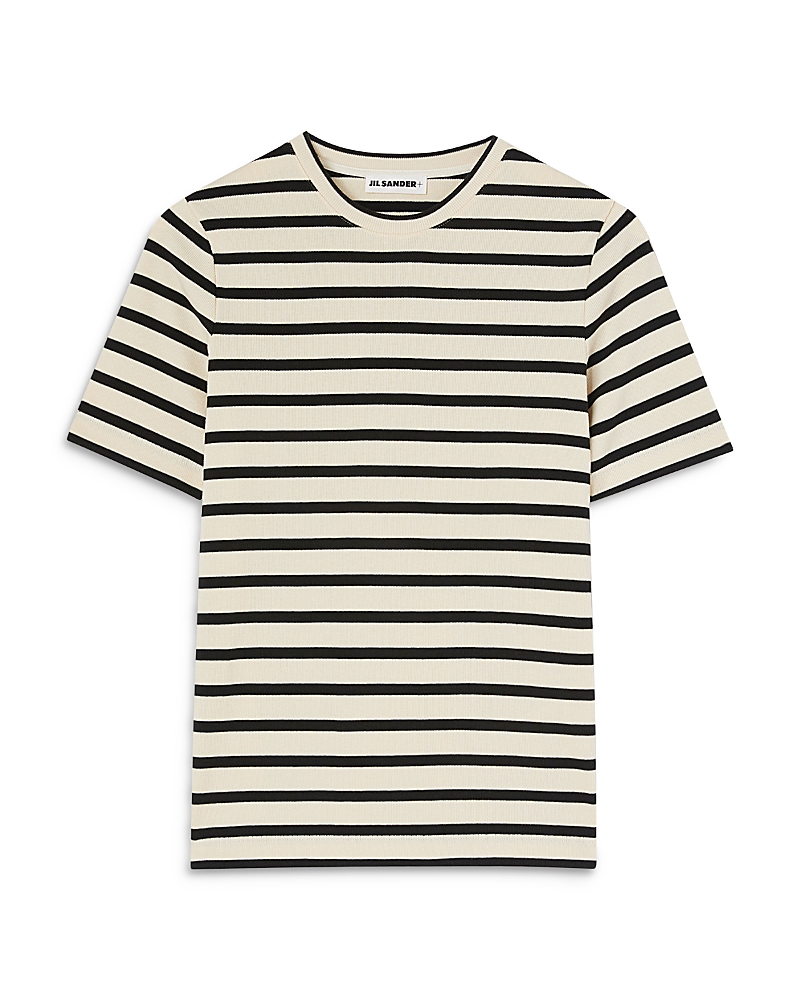 Jil Sander Marinière Cotton T-shirt In White