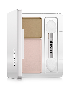 Shop Clinique All About Shadow Duo Eyeshadow In Seashell Pink/fawn Satin