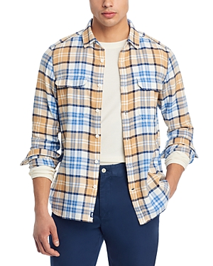 Printed Flannel Long Sleeve Button Front Shirt