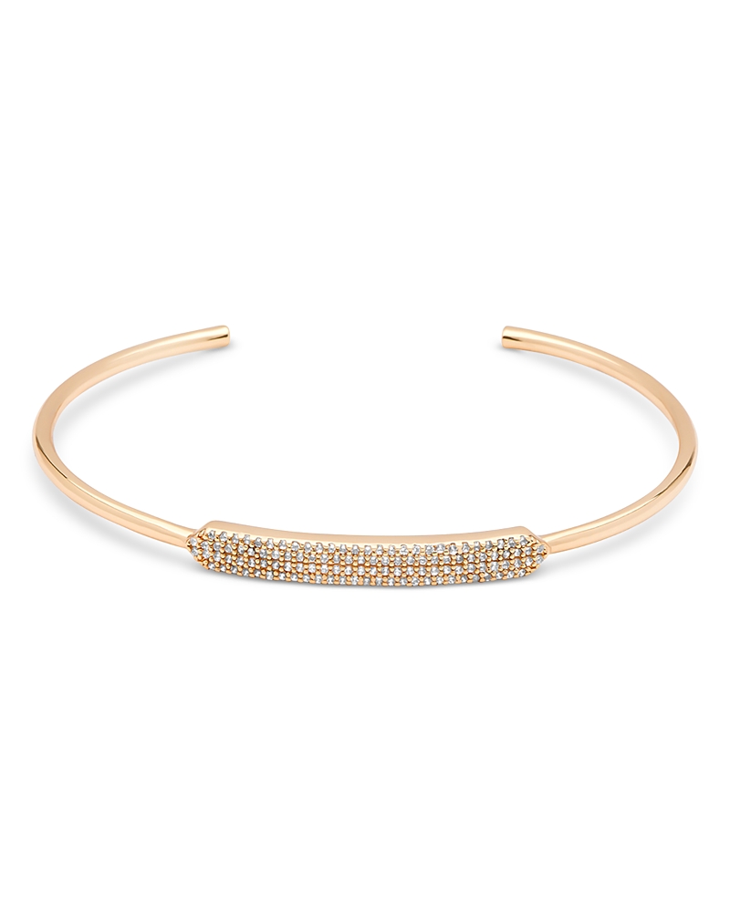 Ettika Pave Dazzle Bar Cuff Bracelet In Gold