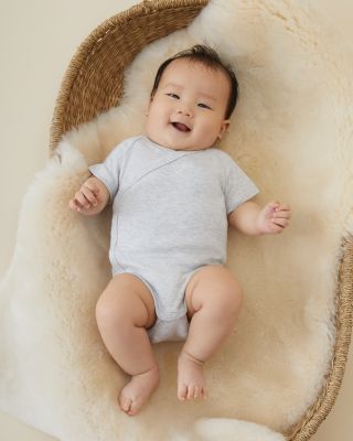 Unisex Short Sleeve Kimono Bodysuit - Baby