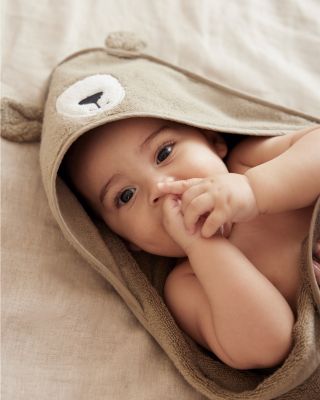  Micro Cotton Bear Hooded Bath Towel - Baby