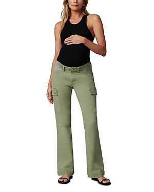 Joe's Jeans The Frankie Mid Rise Cargo Bootcut Maternity Jeans in Uniform