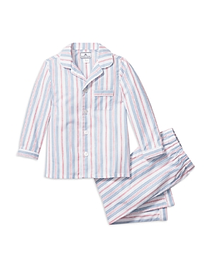 Shop Petite Plume Girls' Vintage French Striped Pajama Set - Baby, Little Kid, Big Kid In White Stripe