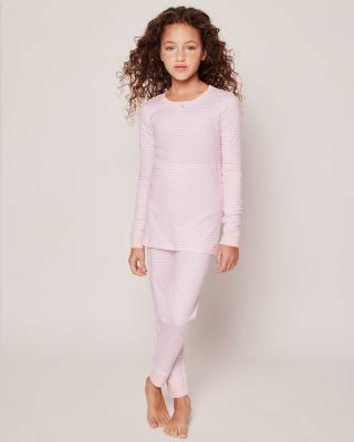 Girls' Pima Cotton Striped Pajama Set - Little Kid, Big Kid