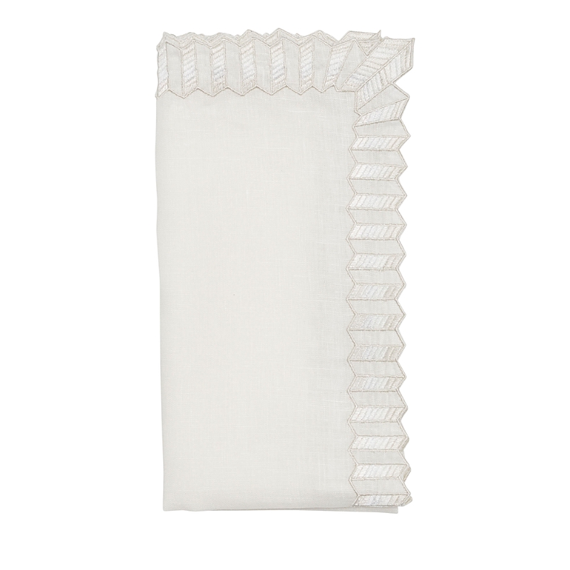 Kim Seybert Lumina Napkin In White In White