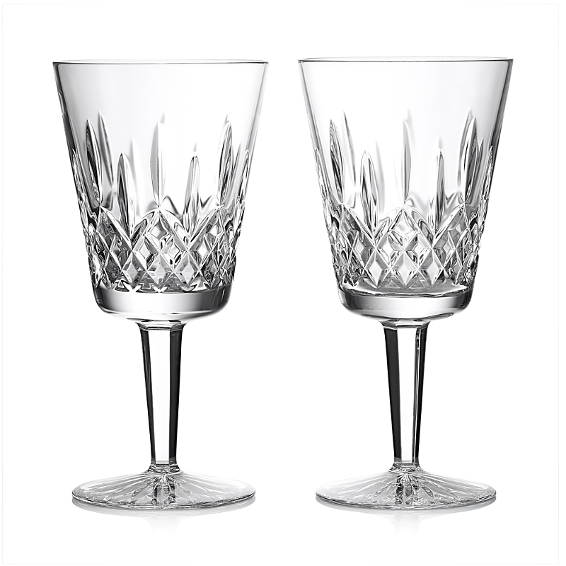 Waterford Lismore Large Goblet, Set Of 2 In Transparent