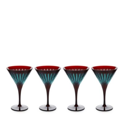 Prism Martini Glasses, Set of 4
