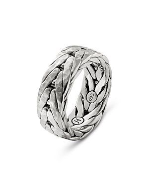 John Hardy Sterling Silver Men's Hammered Band Ring