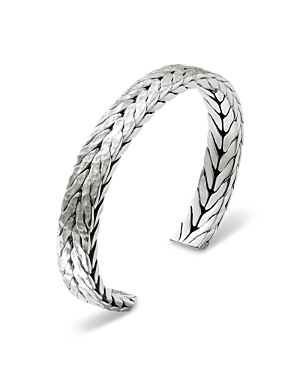 Sterling Silver Men's Hammered Cuff Bracelet