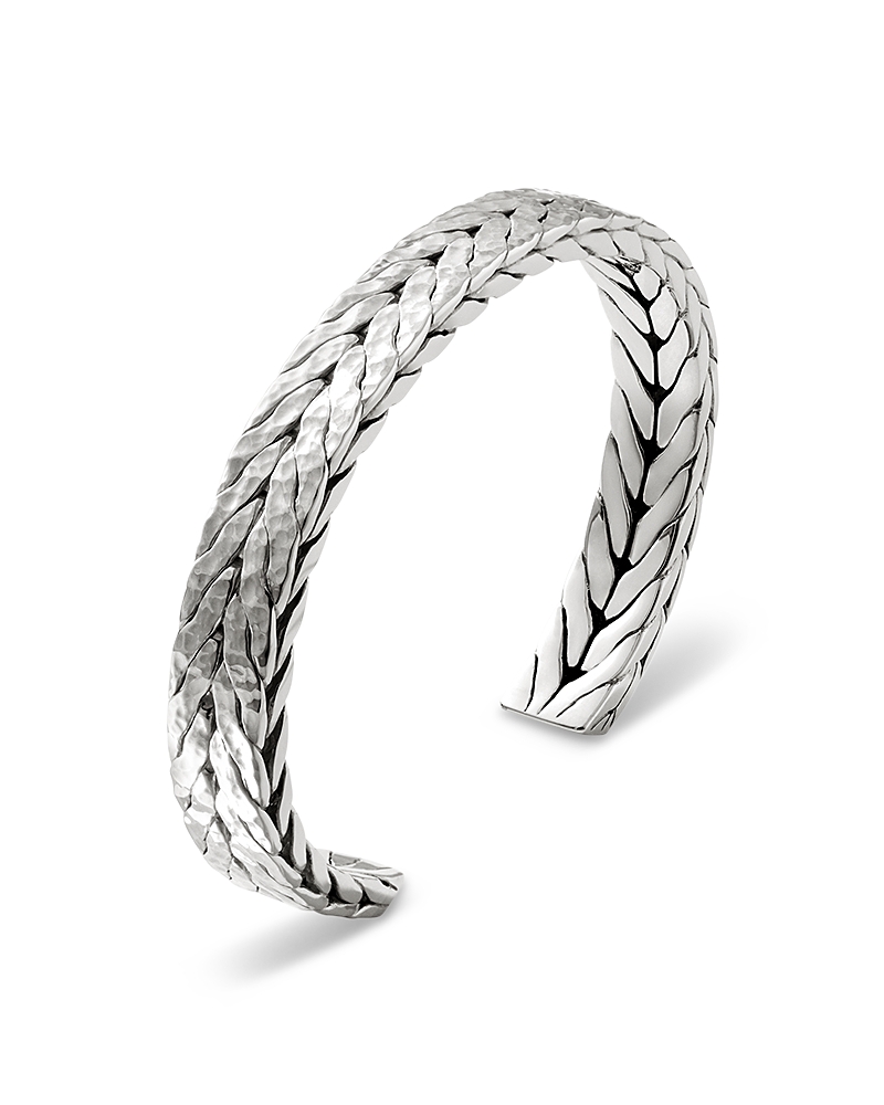 John Hardy Sterling Silver Men’s Hammered Cuff Bracelet