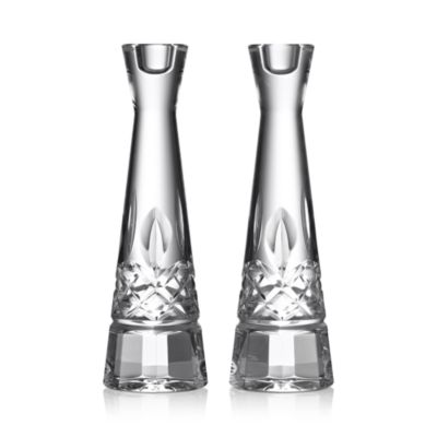 Waterford - Lismore Round Candlestick, Set of 2
